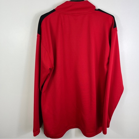 Chicago Blackhawks  Red Lightweight Quarterzip Long sleeve Sz Large NHL Official - Picture 7 of 11